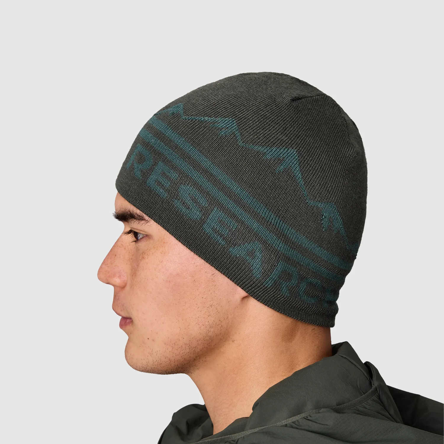 Outdoor Research OR Logo Knit Beanie strikkelue Pro Khaki/Oyster
