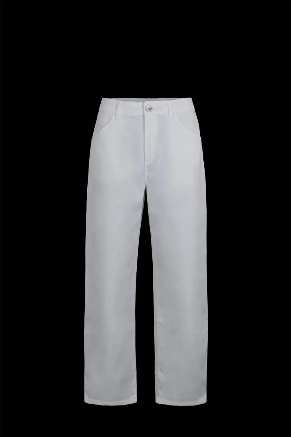 Moorer LANIA-O-BXT baggybukse dame hvit stretch
