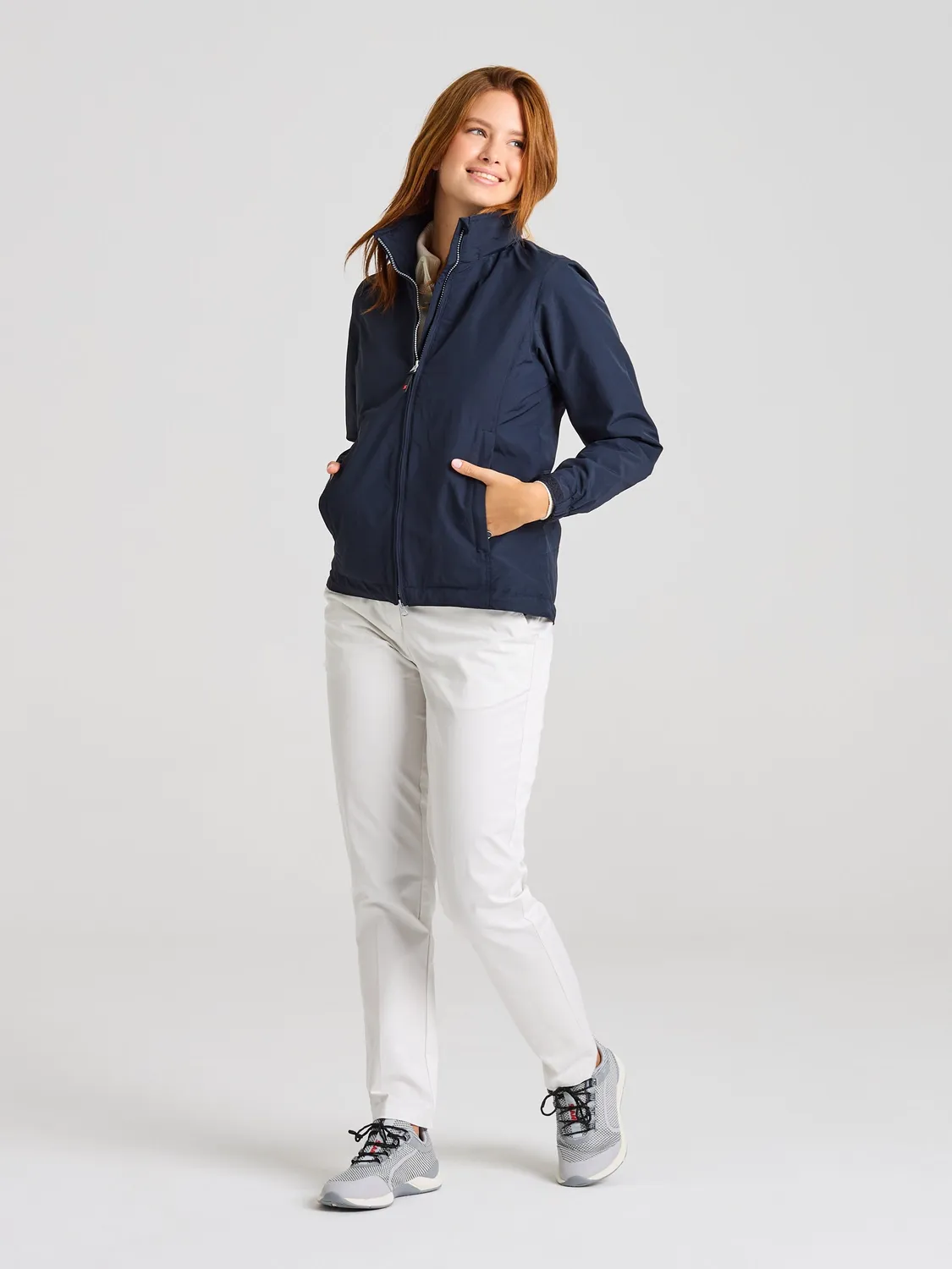 Slam Summer Sailing Jacket WS seiljakke dame mørk marineblå vanntett