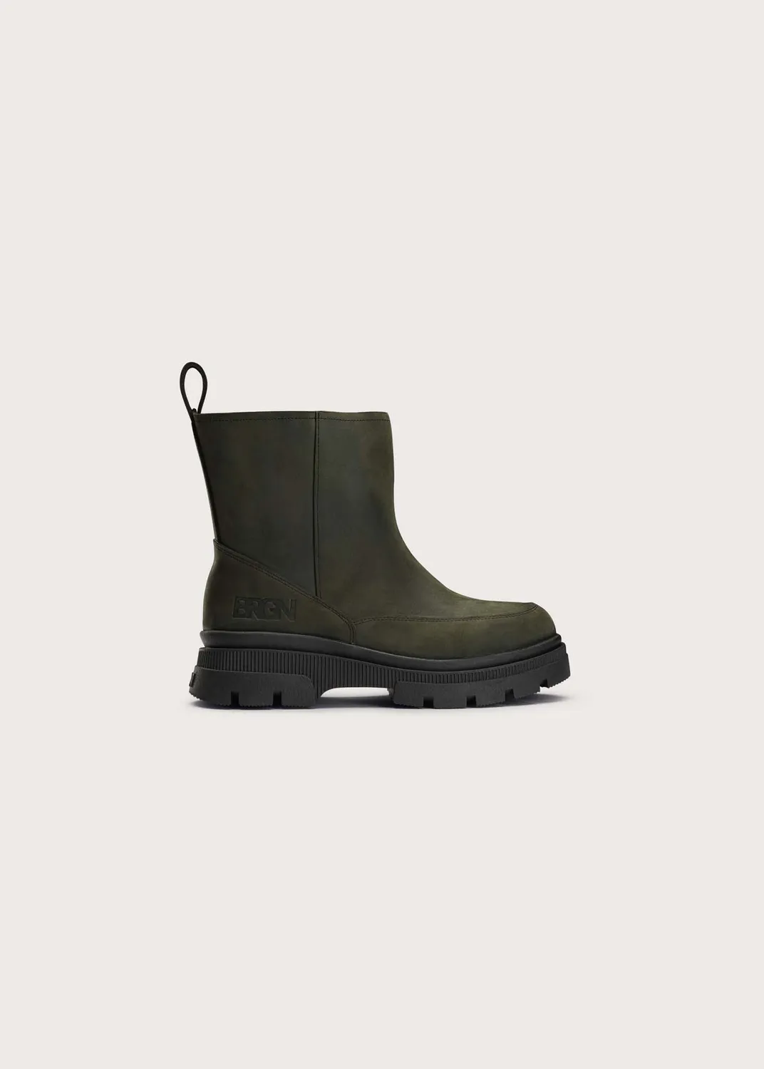 Brgn Pile Slip-in Boots støvler Rosin Dark Green teddyfôr