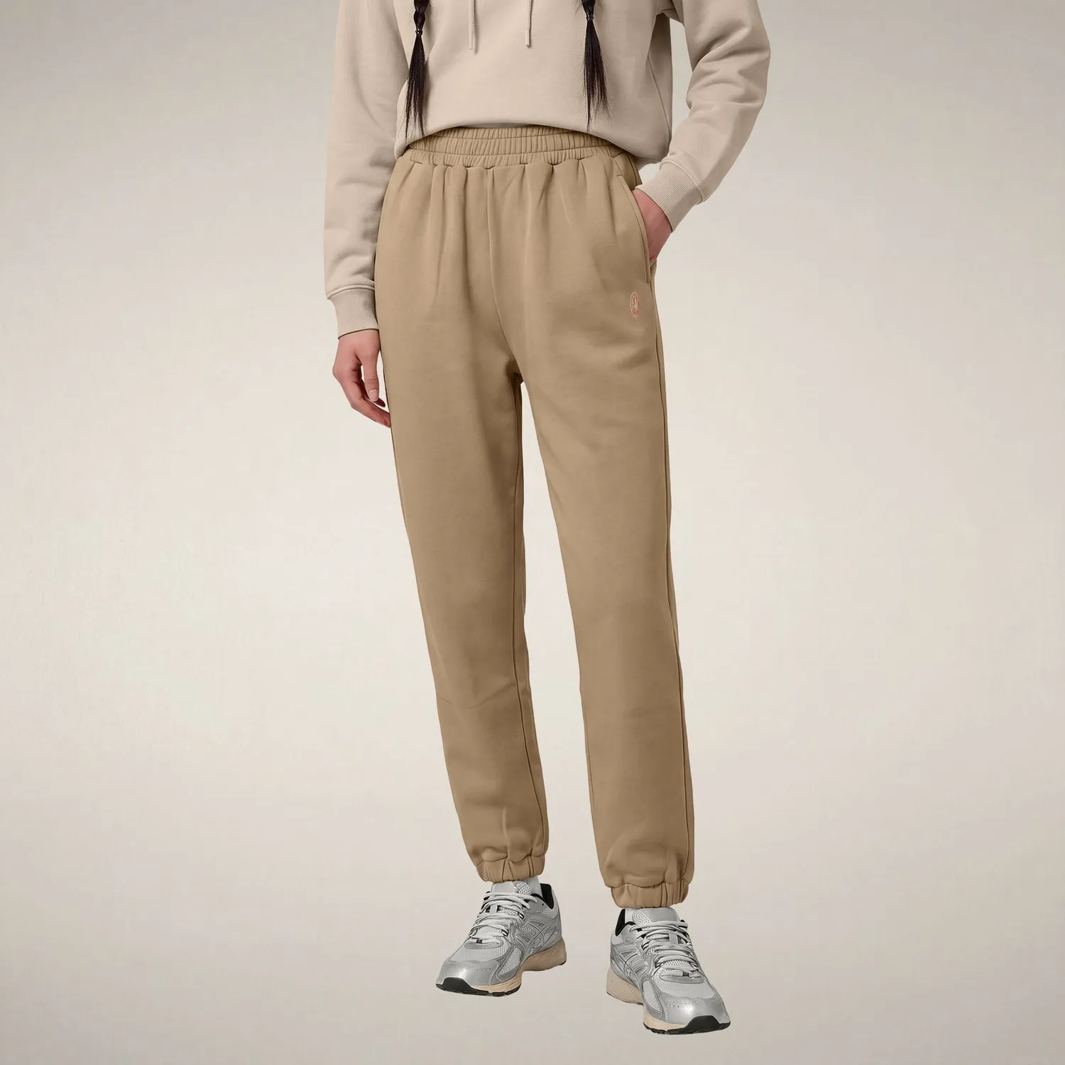 Save The Duck Hiroko bukse dame biscuit beige regulær passform
