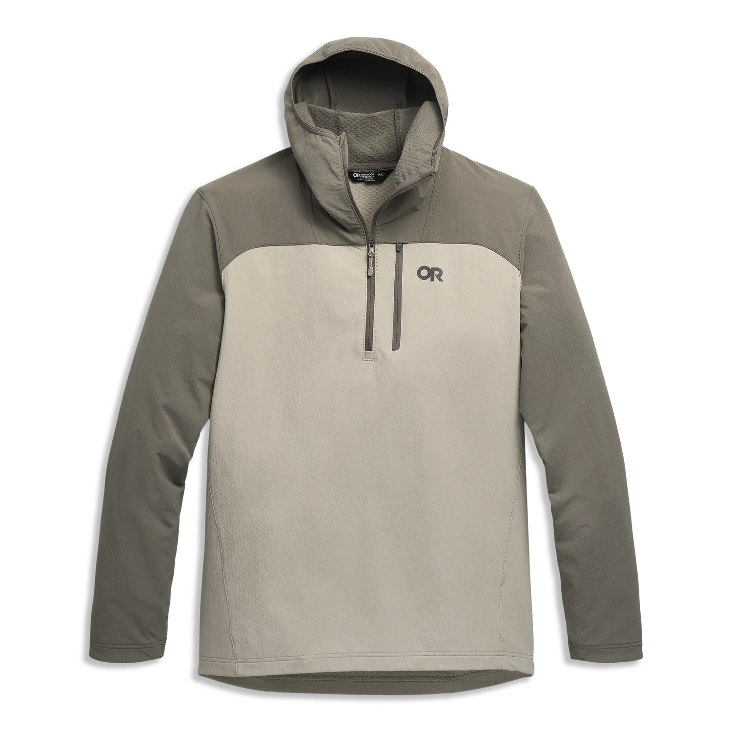Outdoor Research Freewheel MTB Half Zip sykkelhettegenser herre Pro Khaki/Gravel