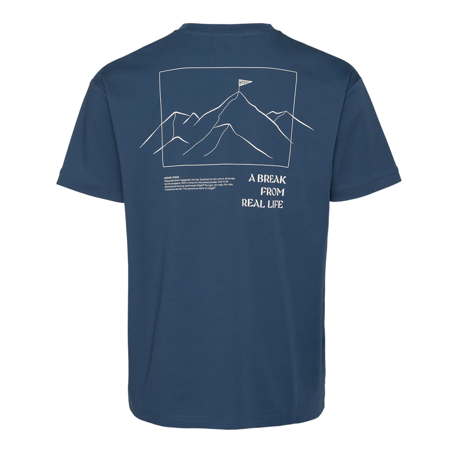 House of Hygge Graphic T-Shirt T-skjorte herre offwhite i bomull