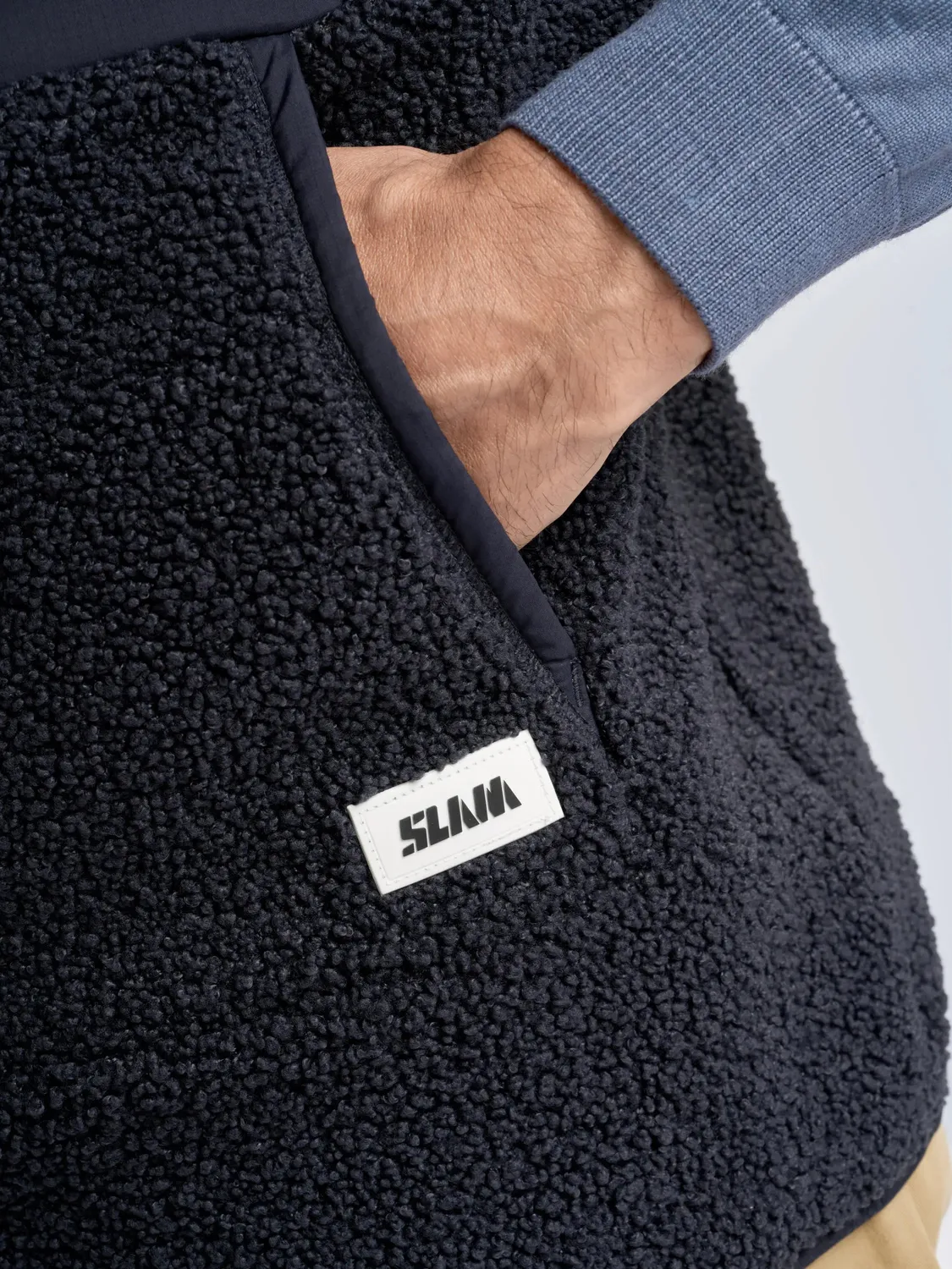 Slam Altura Vest vest mørk marineblå nylon og fleece