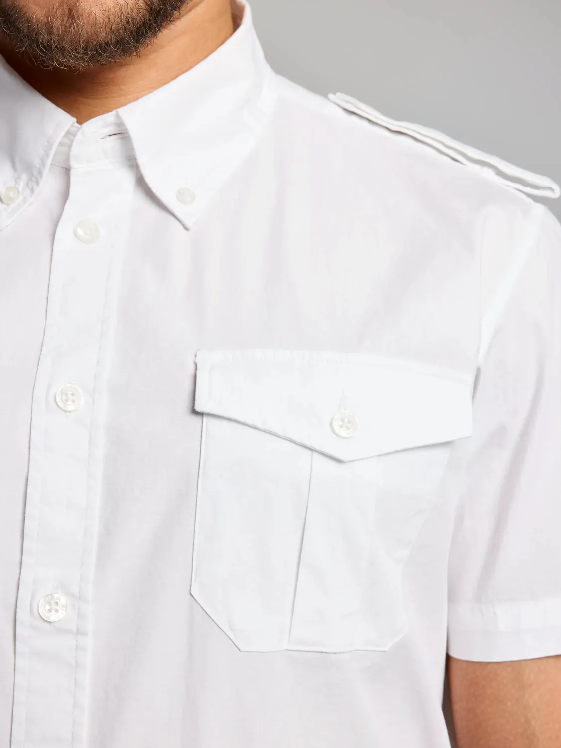 Slam Deck Yacht Shirt kortermet skjorte Bright White