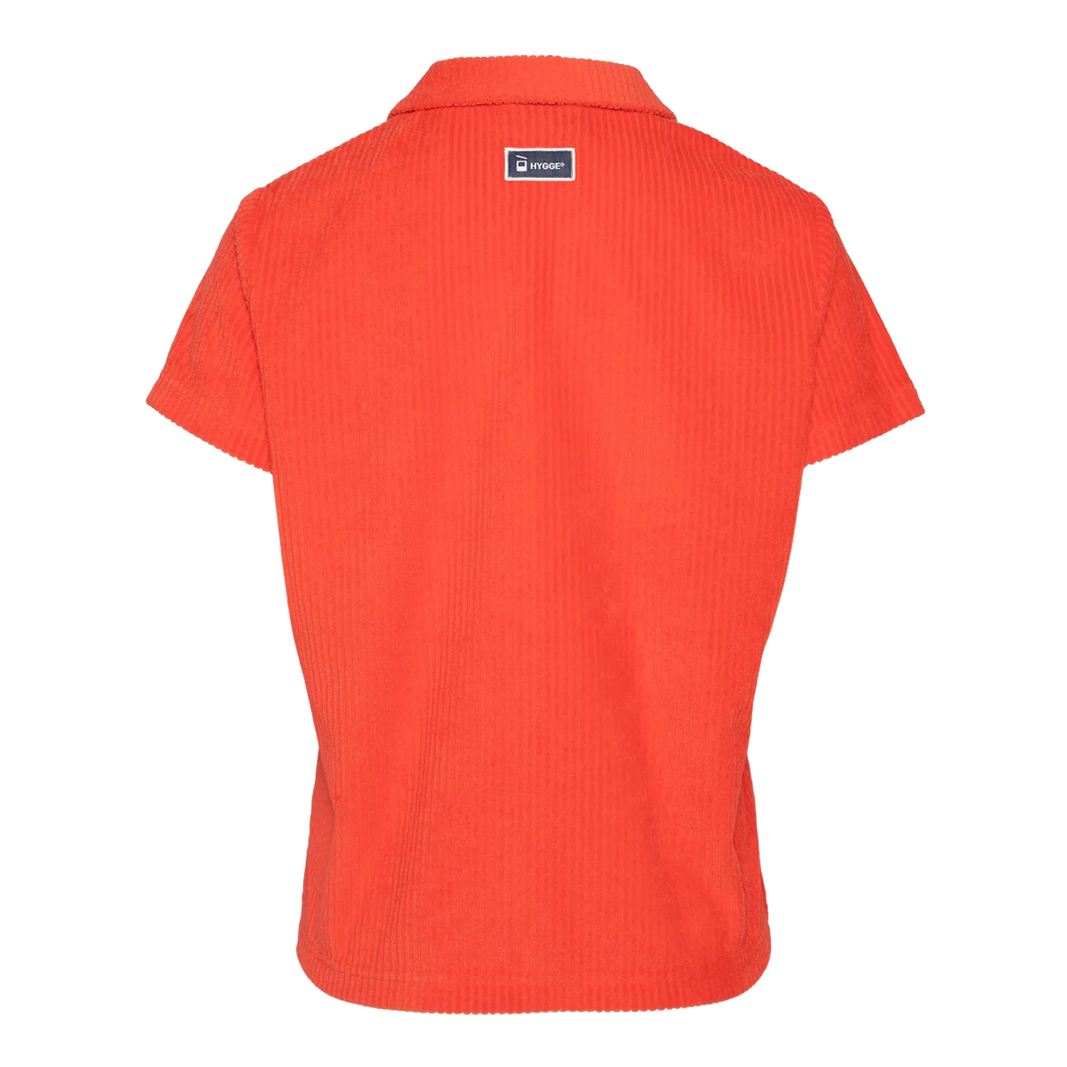 House of Hygge Terry Striped Shirt t-skjorte dame Offwhite/Bonfire