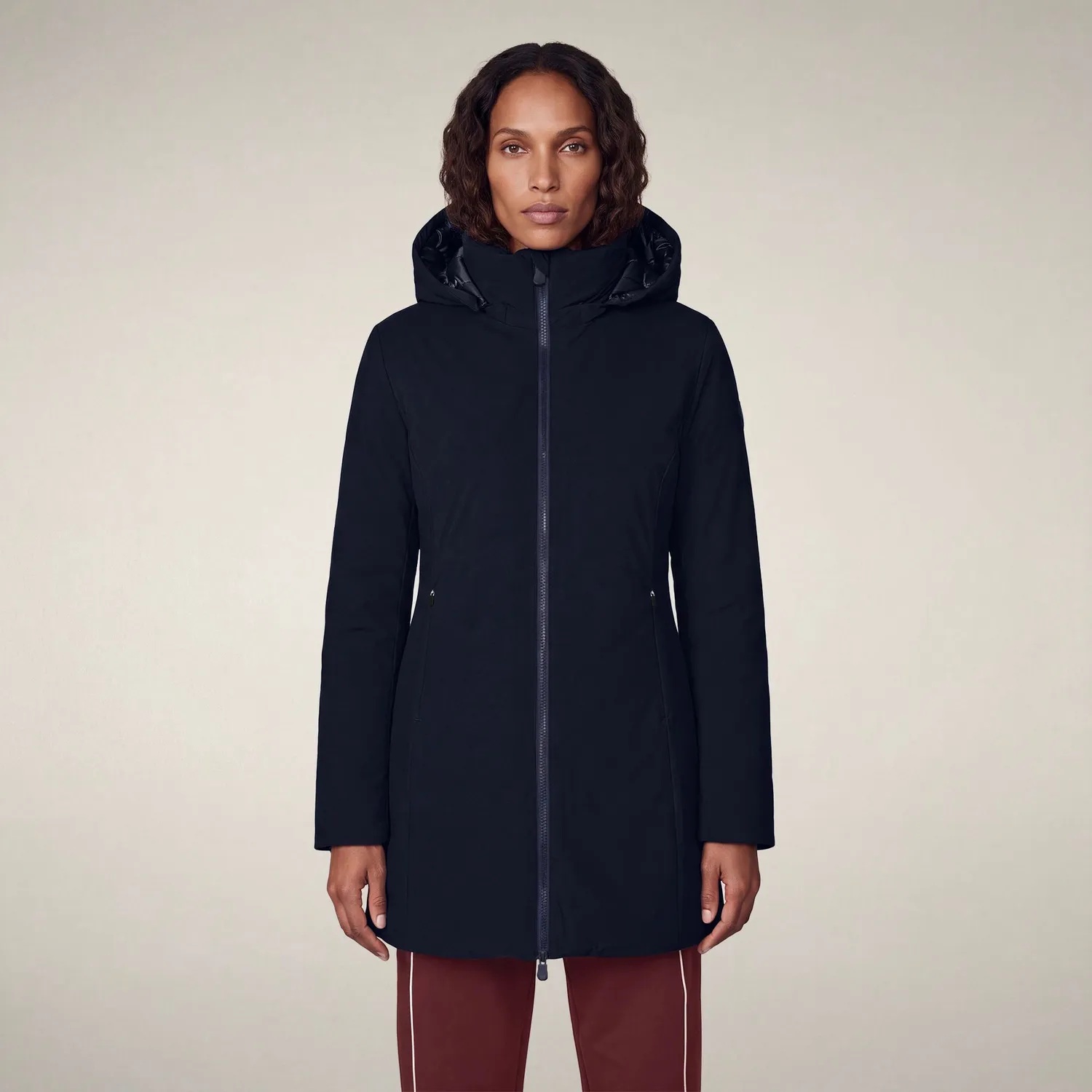 Save The Duck Icons Rachel parkas dame marineblå slim fit