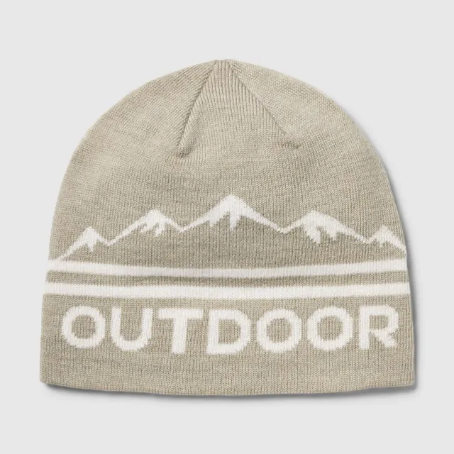 Outdoor Research OR Logo Knit Beanie strikkelue Pro Khaki/Oyster
