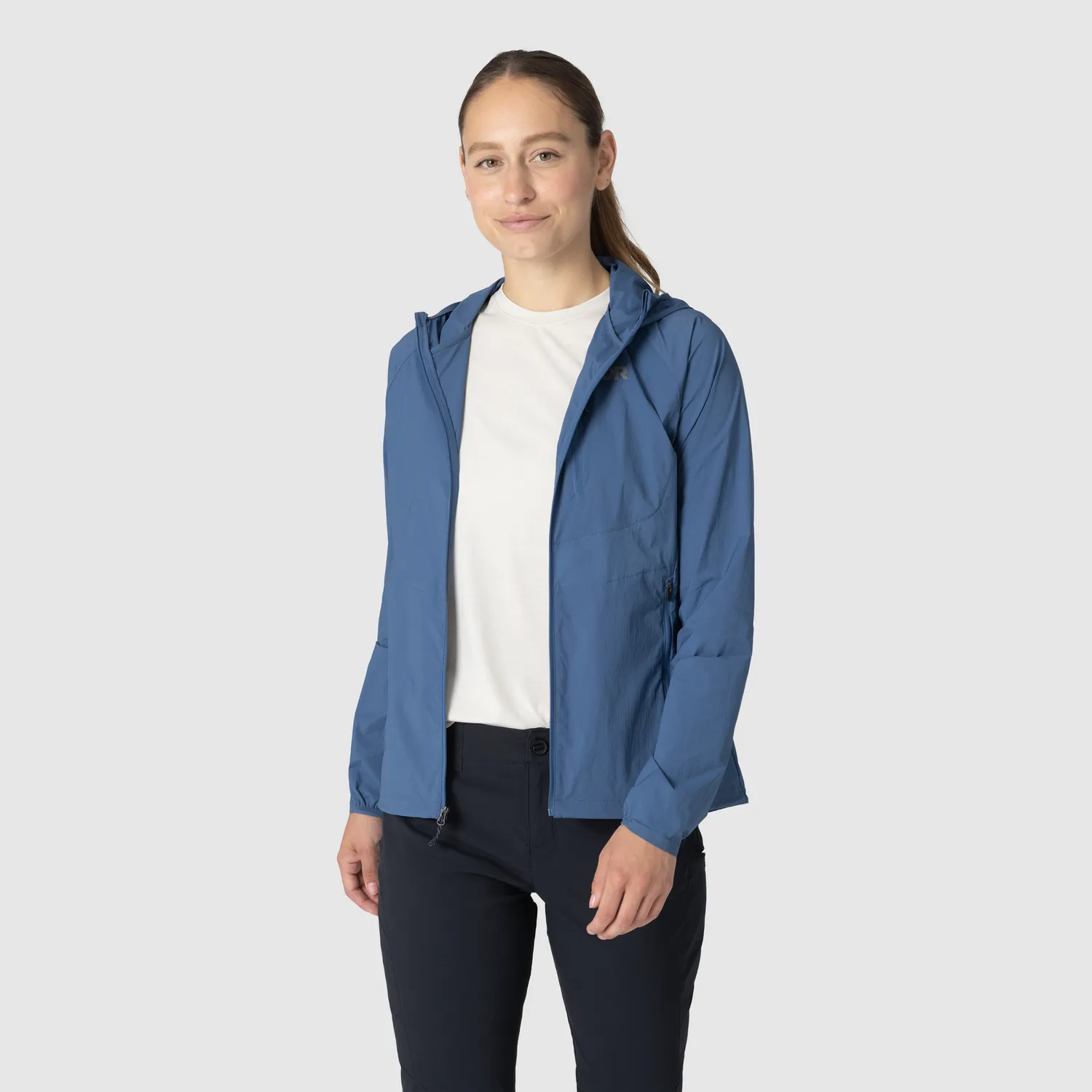 Outdoor Research Shadow Wind Hoodie vindjakke dame Skyline