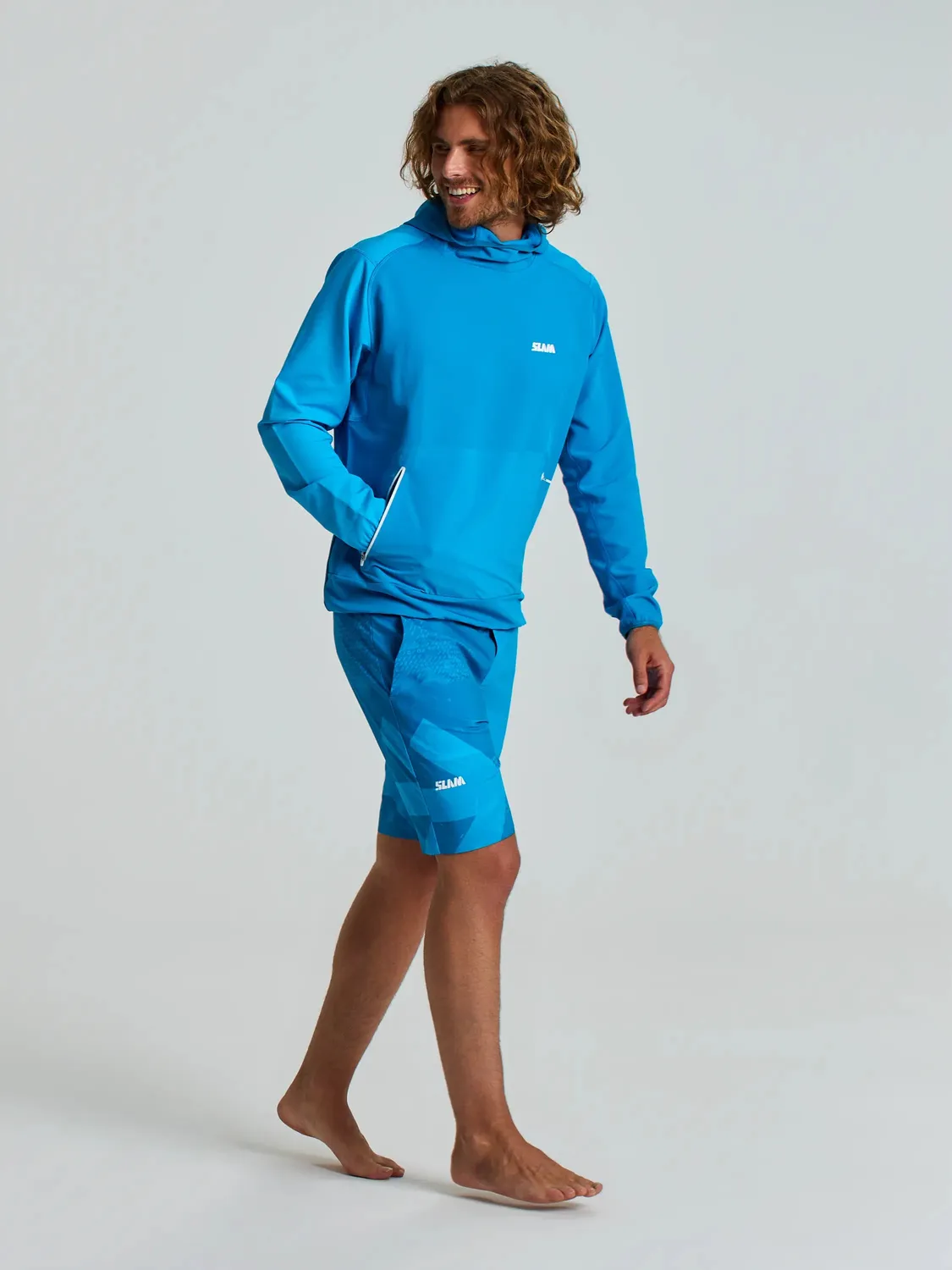 Slam Foil Tech Hoodie hettegenser mørk marineblå vindtett