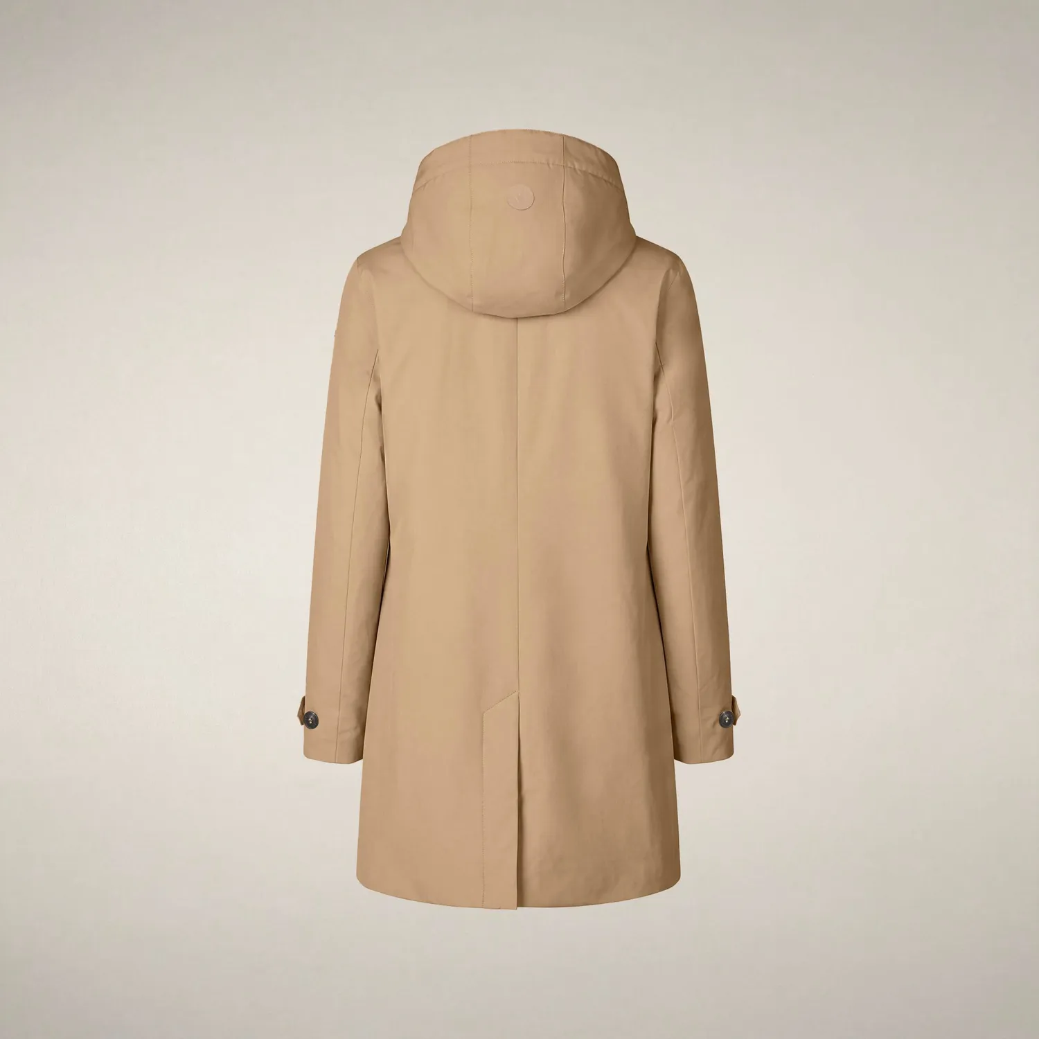 Save The Duck Embie regnkåpe dame Stardust Beige