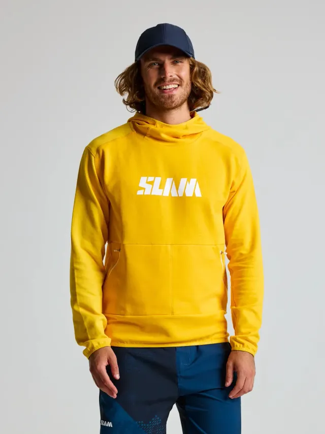 Slam Graphic Hoodie hettegenser mørk marineblå bambus og bomull