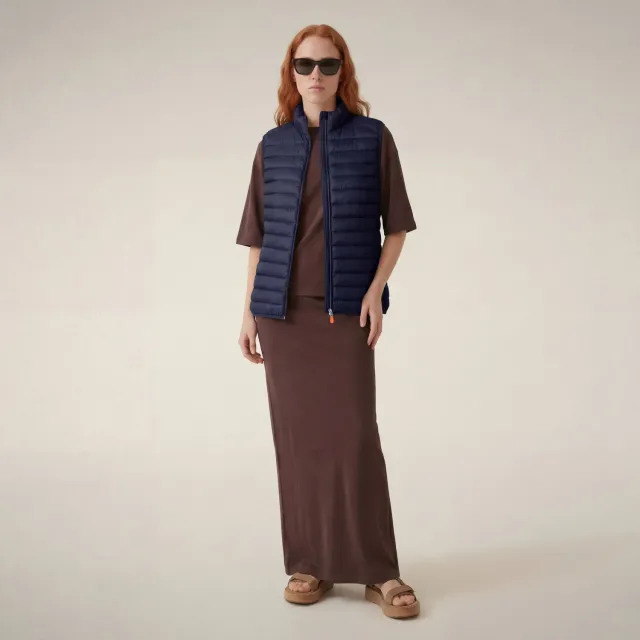 Save The Duck Charlotte vest dame marineblå PLUMTECH