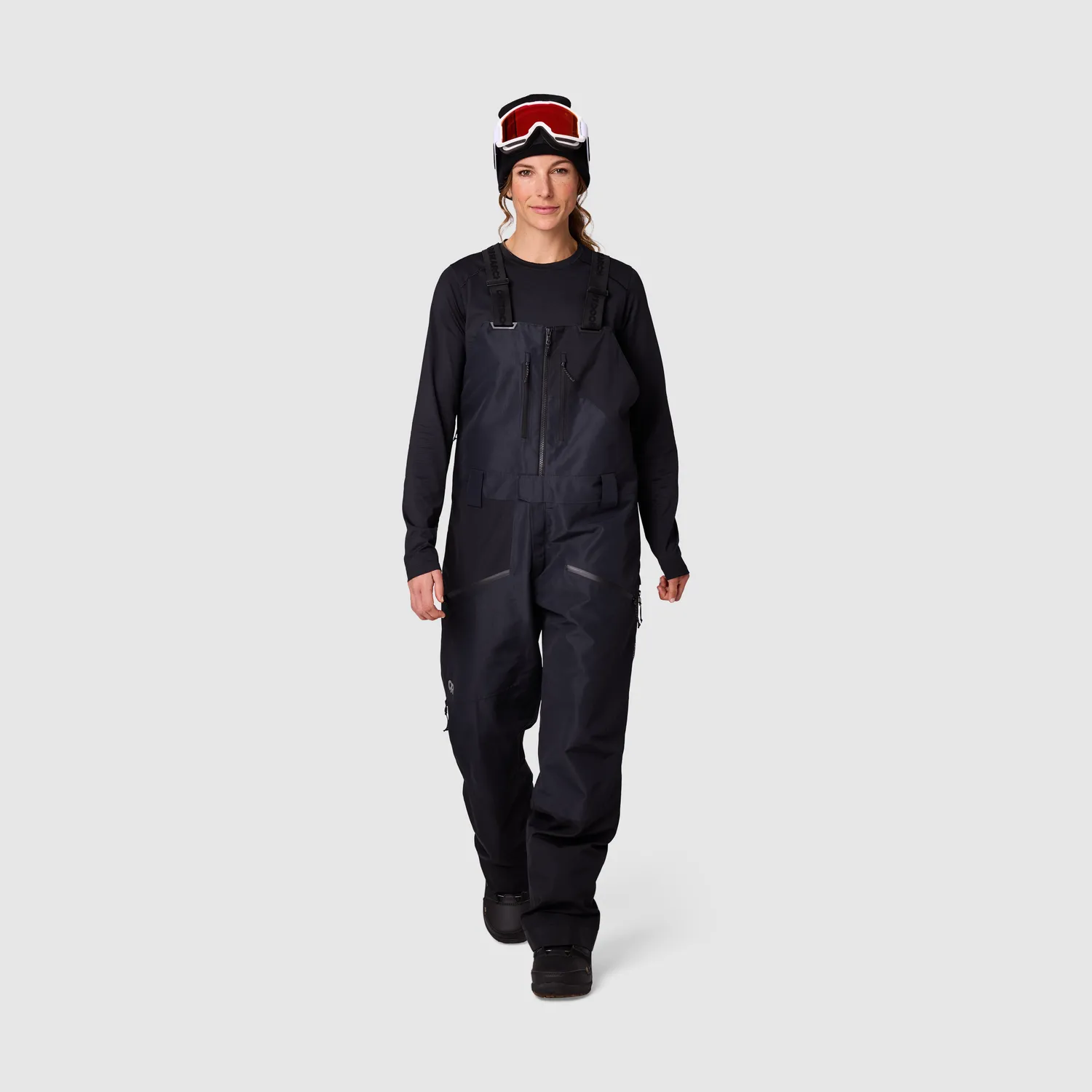 Outdoor Research Powderverse Bib skibukse med seler Black XS–XL isolert