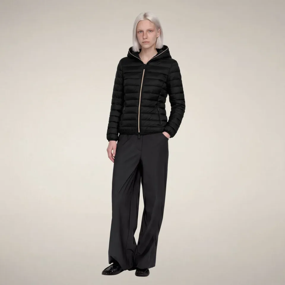 Save The Duck Alexis kort boblejakke dame svart Plumtech®