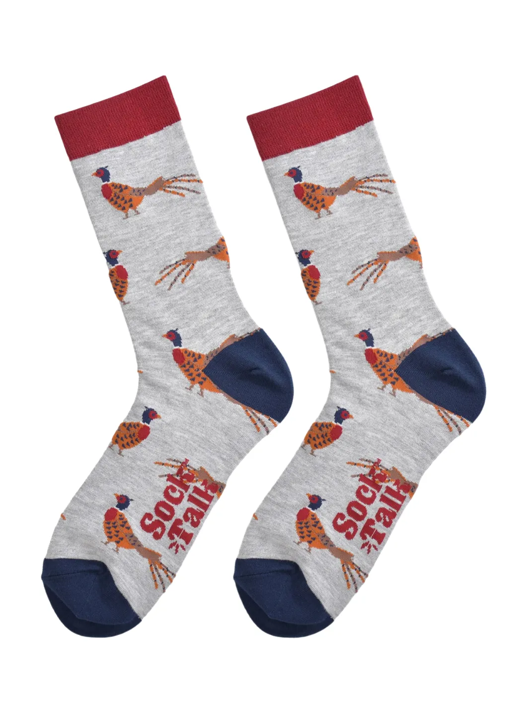 John Partridge Socks - Pheasant sokker Blue/Brown bambusblanding