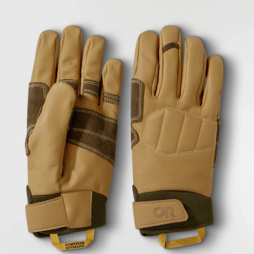 Outdoor Research Granite Glove klatrehansker Natural XS–XL i geiteskinn