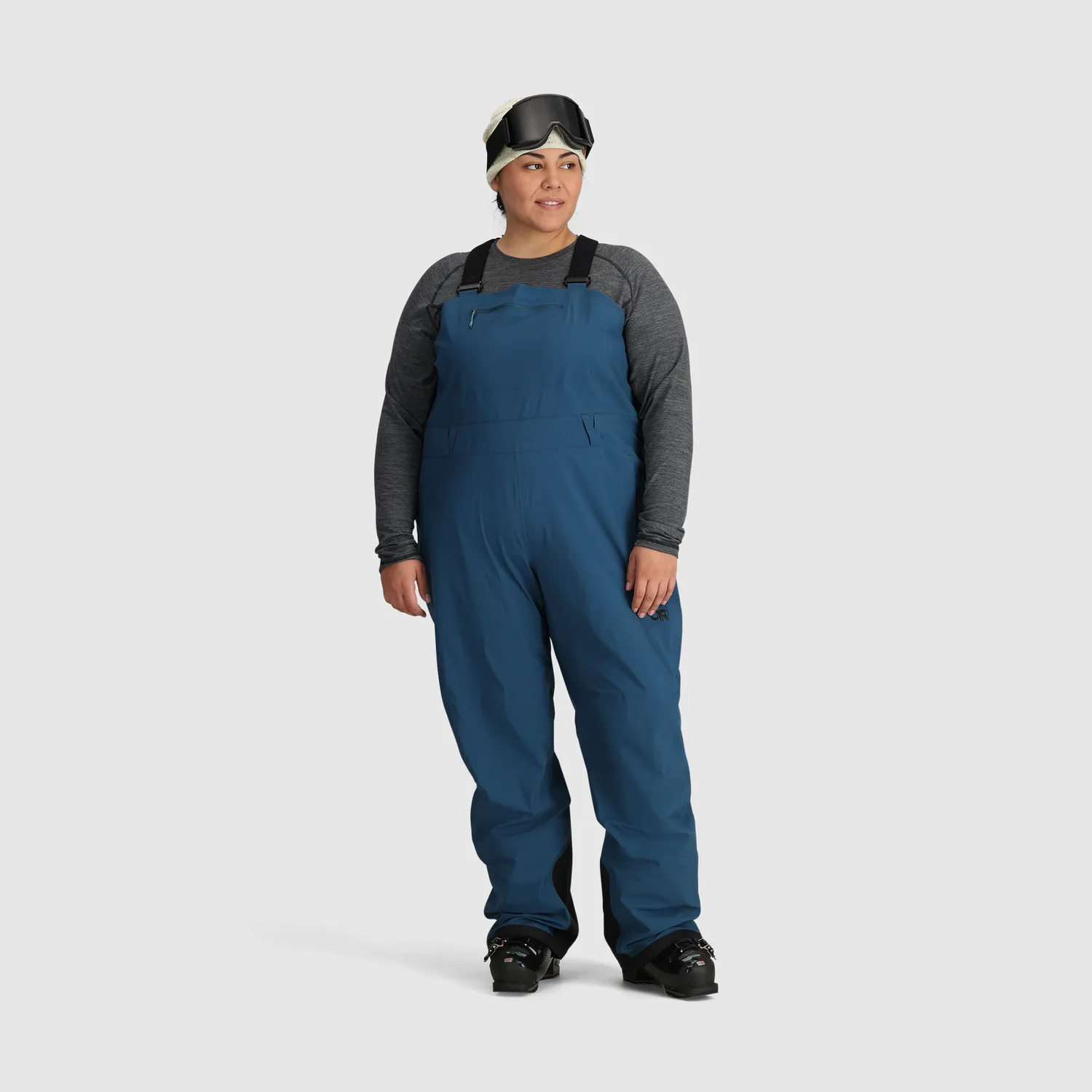 Outdoor Research Carbide Women's Carbide Bibs-Plus skibukse Smoky Quartz 1X Regular vanntett