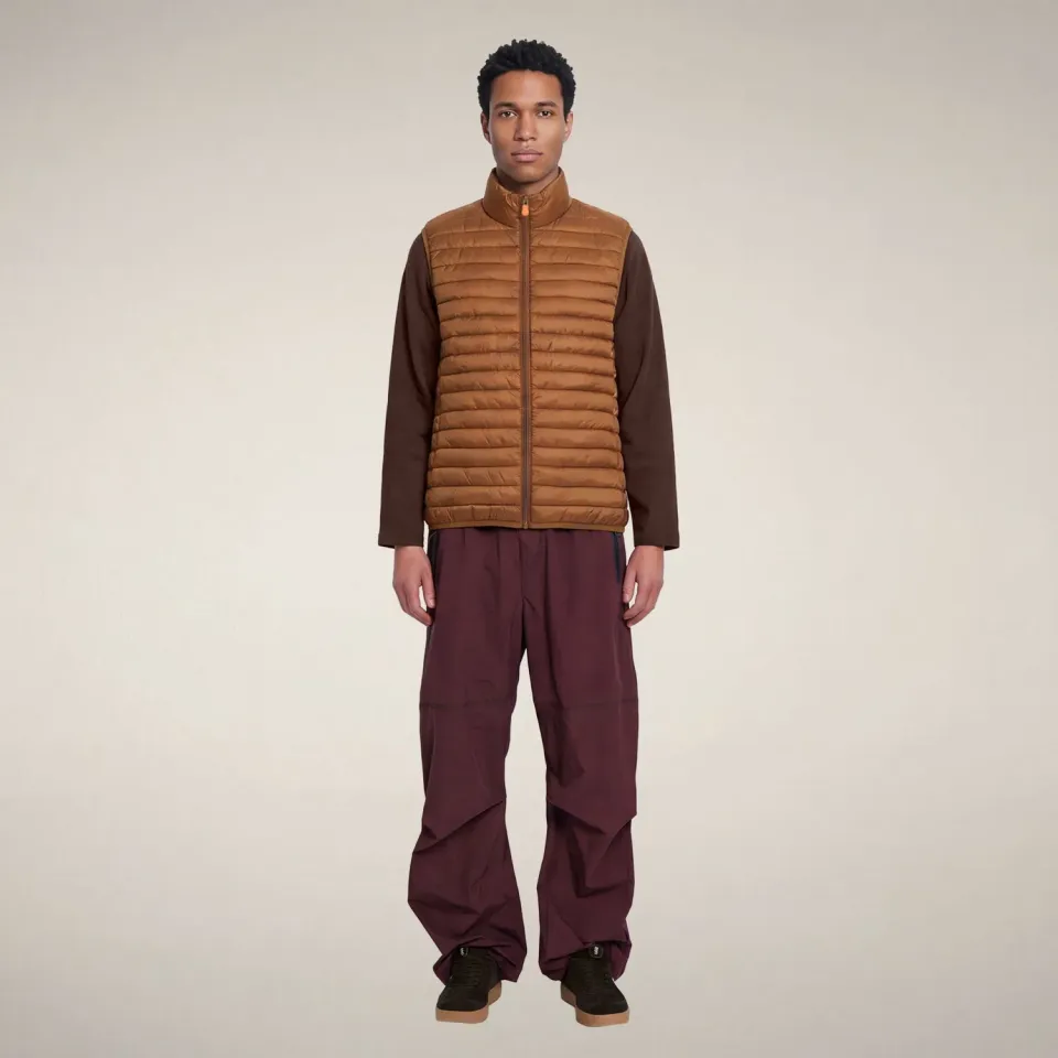 Save The Duck Vince vest herre noisette brown glidelås