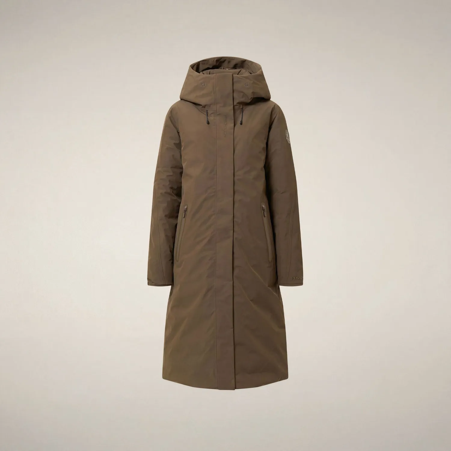 Save The Duck Kataina parkas brun dame vann- og vindtett