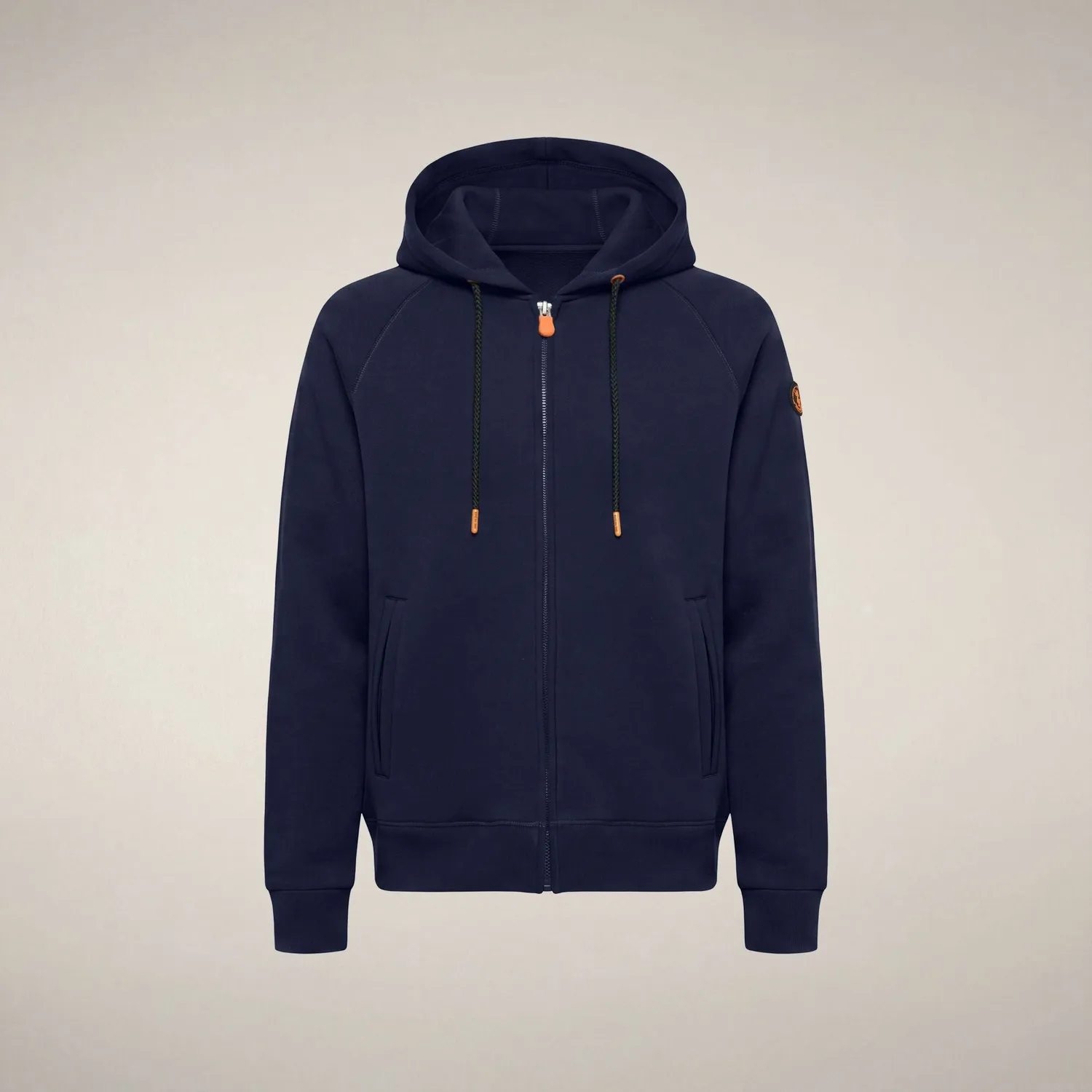 Save The Duck Syd hettegenser unisex marineblå lett varme
