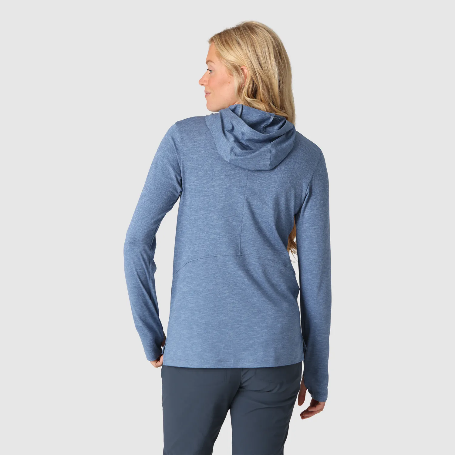 Outdoor Research ActiveIce Women's ActiveIce Spectrum Sun Hoodie hettegenser Ascent Blue Heather XS UPF 50+