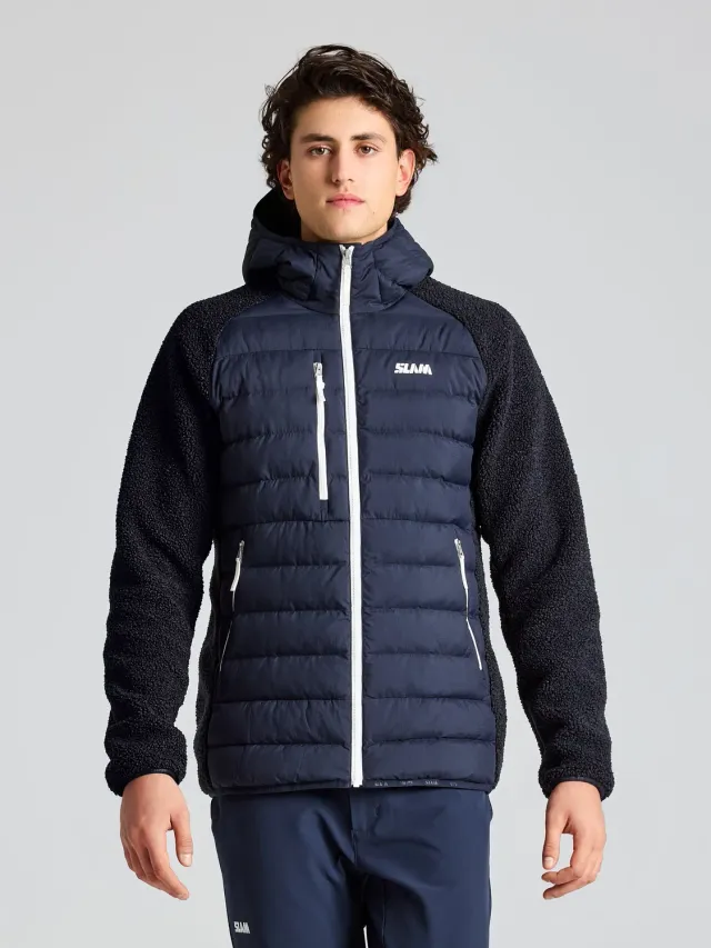 Slam Altura Puffer Hybrid jakke mørk marine Primaloft
