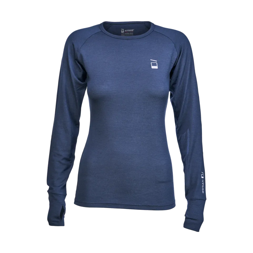 House of Hygge Hyggewool 180 Crew Neck ulltrøye Navy merinoull