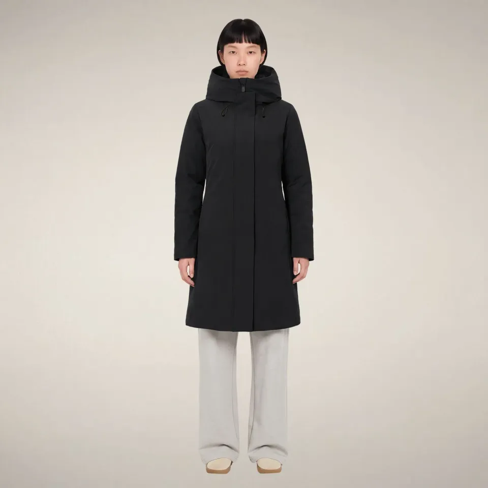 Save The Duck Leandra vinterkåpe dame Black slim fit
