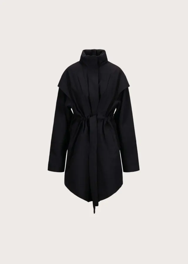 Brgn Monsun Coat regnjakke svart vanntett