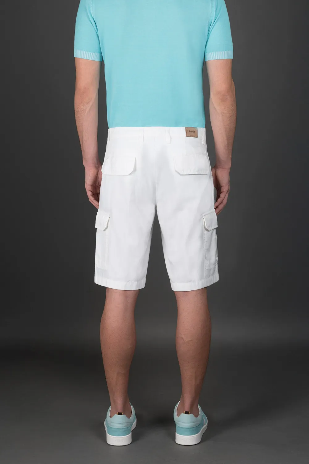 Moorer ARON-SI2 cargoshorts Jamaican Deep Sea str 42–68 Sea Island-bomull