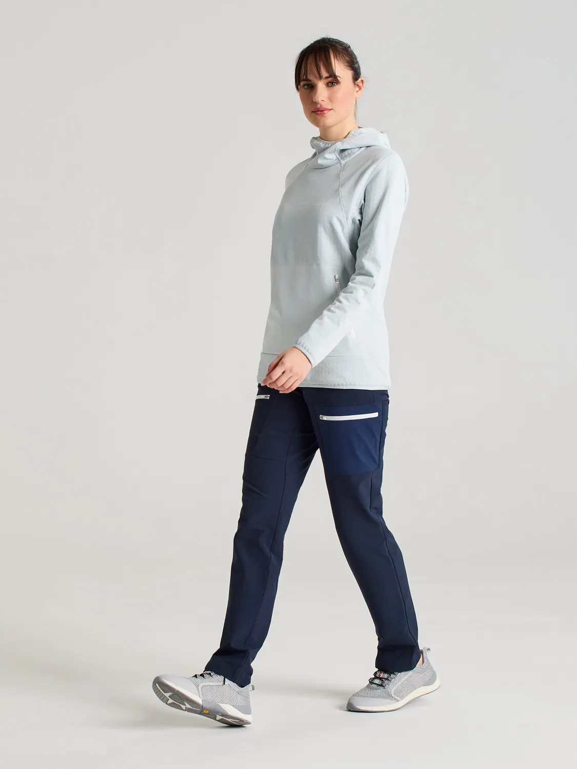 Slam Foil WS Fleece Hoodie hettegenser grå vindtett