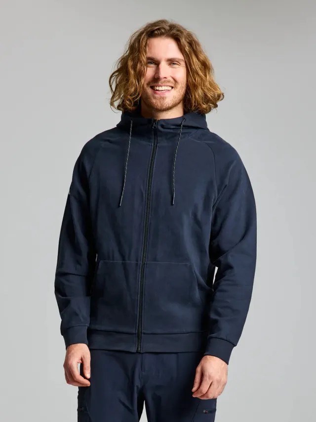 Slam Deck FZ Hoodie hettegenser herre Dark Navy
