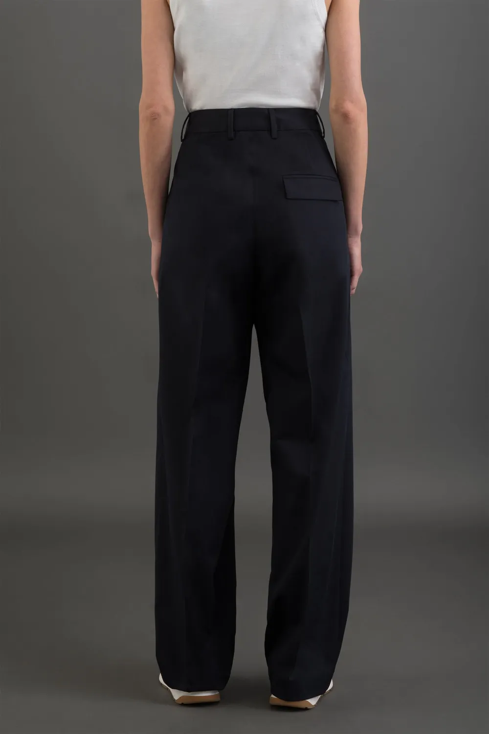 Moorer OFILIA-J-CD bukse hvit, stretch gabardin
