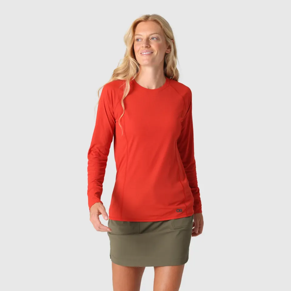 Outdoor Research Echo Long Sleeve Tee langermet trøye Cardinal UPF 15