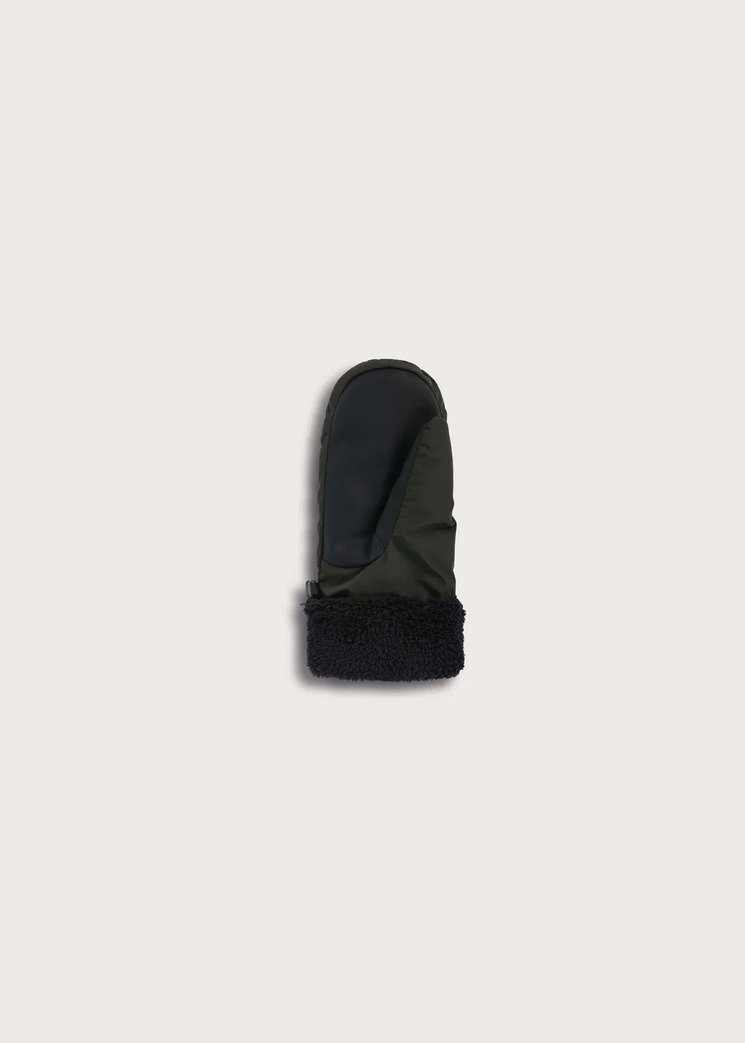 Brgn Puffer Mittens votter Rosin Dark Green teddyfôr