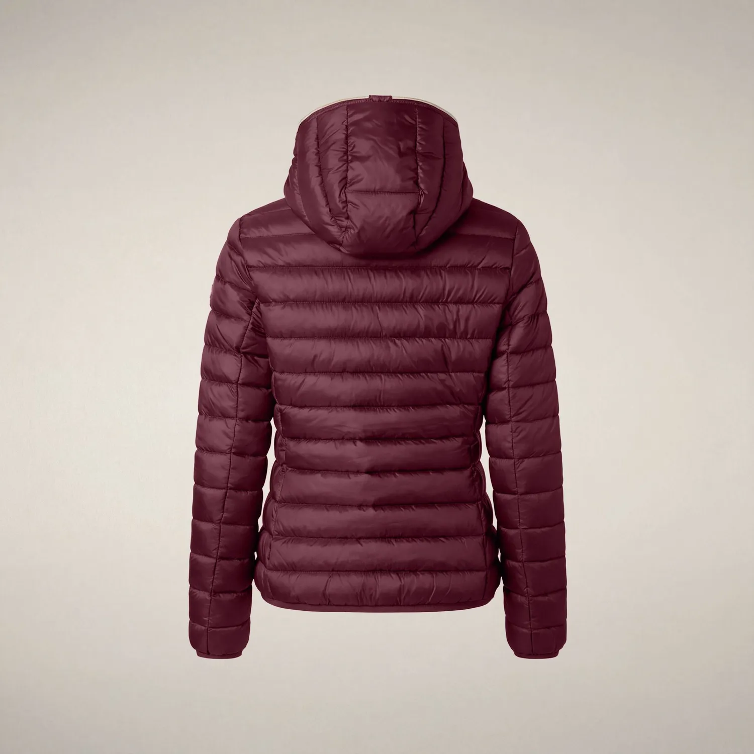 Save The Duck Icons Alexis boblejakke dame Wine Red lett Plumtech