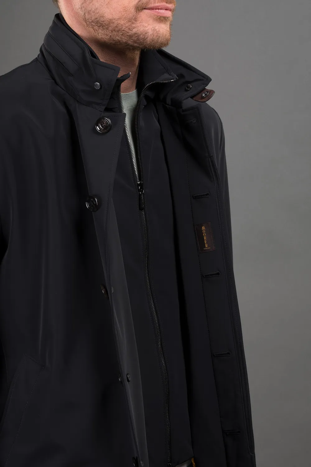 Moorer EDGAR-KR teknisk frakk Acqua toveis stretch