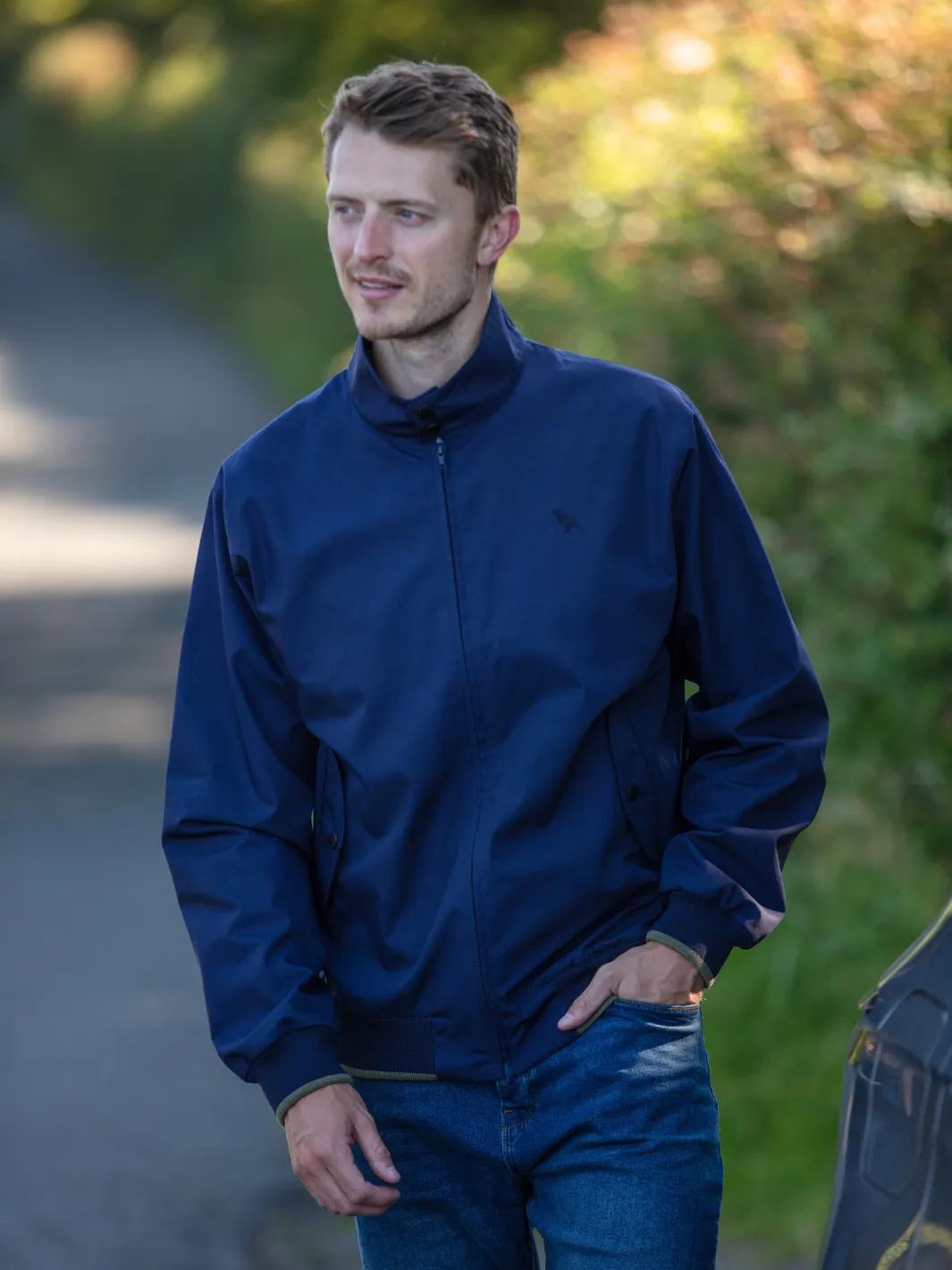 John Partridge Harrington Harringtonjakke navy herre S–2XL