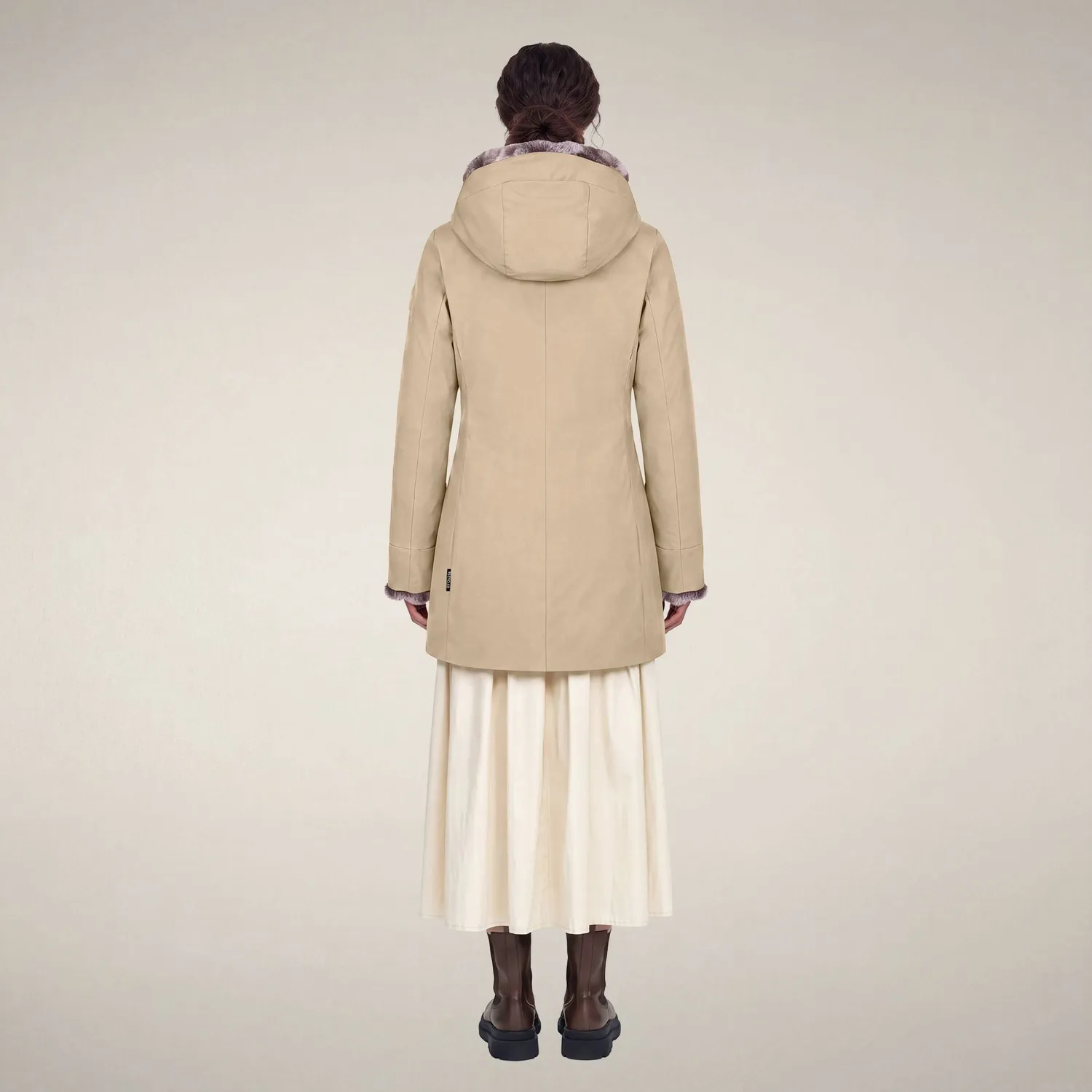 Save The Duck Samantah parkas dame steinbeige slim fit