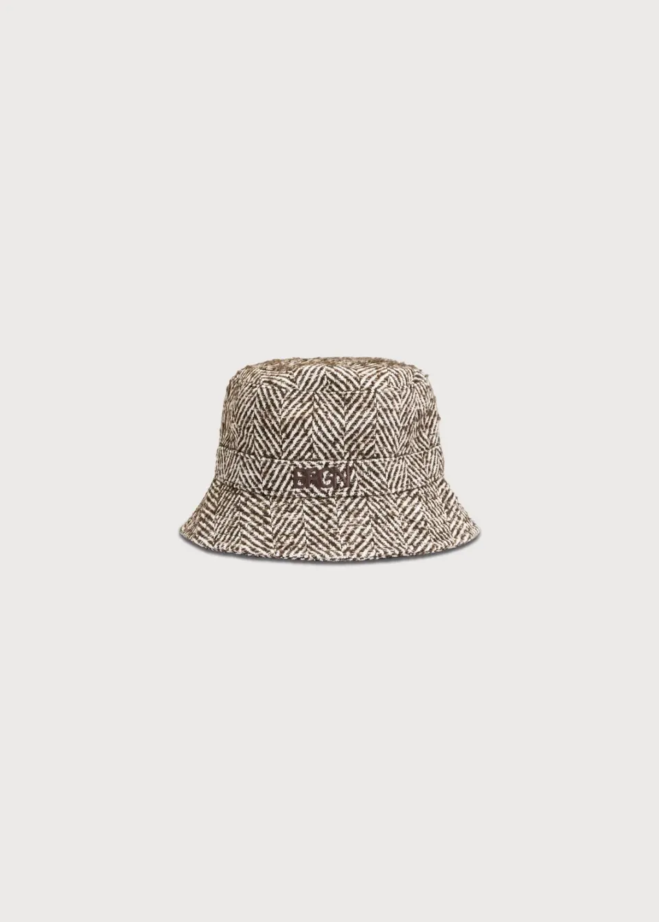 Brgn Bucket bøttehatt Brown Herringbone 1 stk vanntett