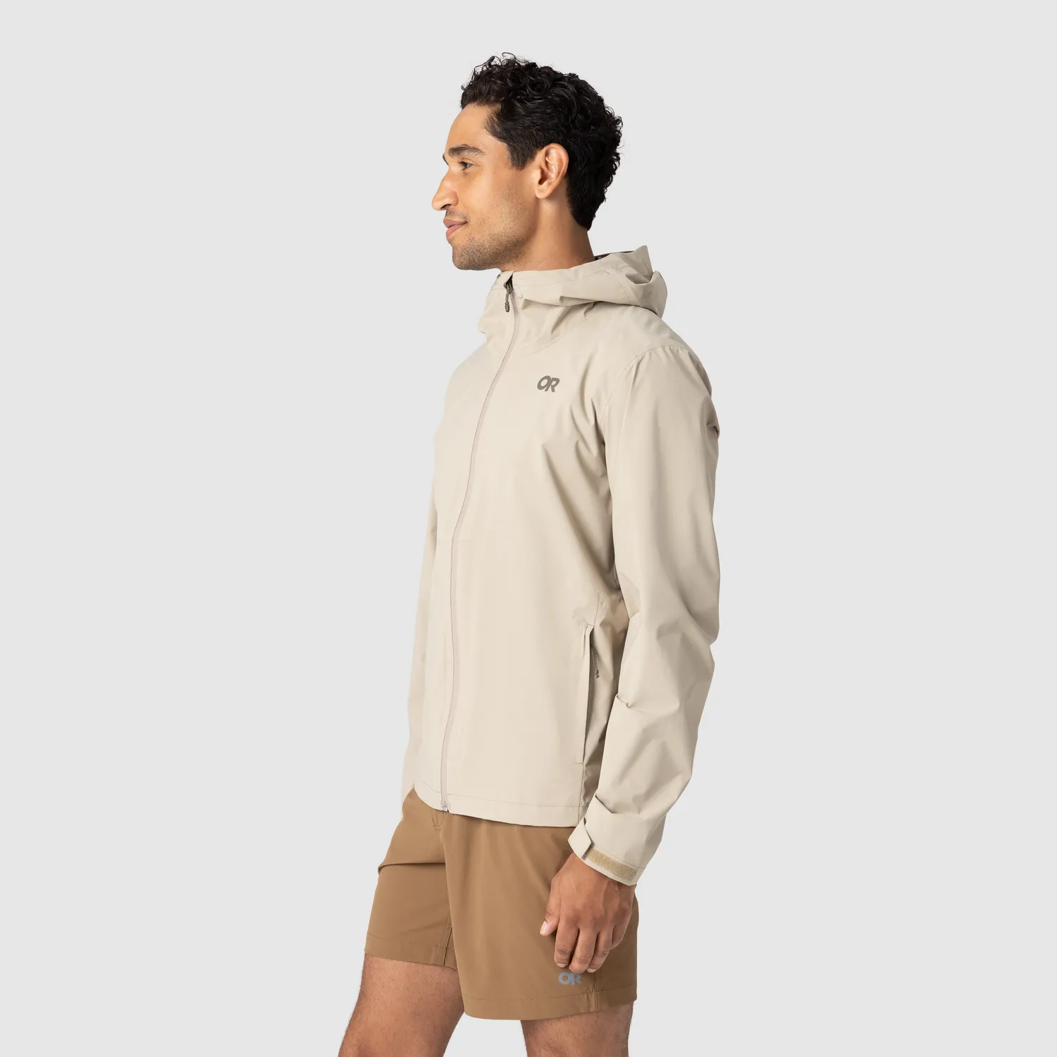 Outdoor Research Stratoburst Stretch Rain Jacket regnjakke Pro Khaki