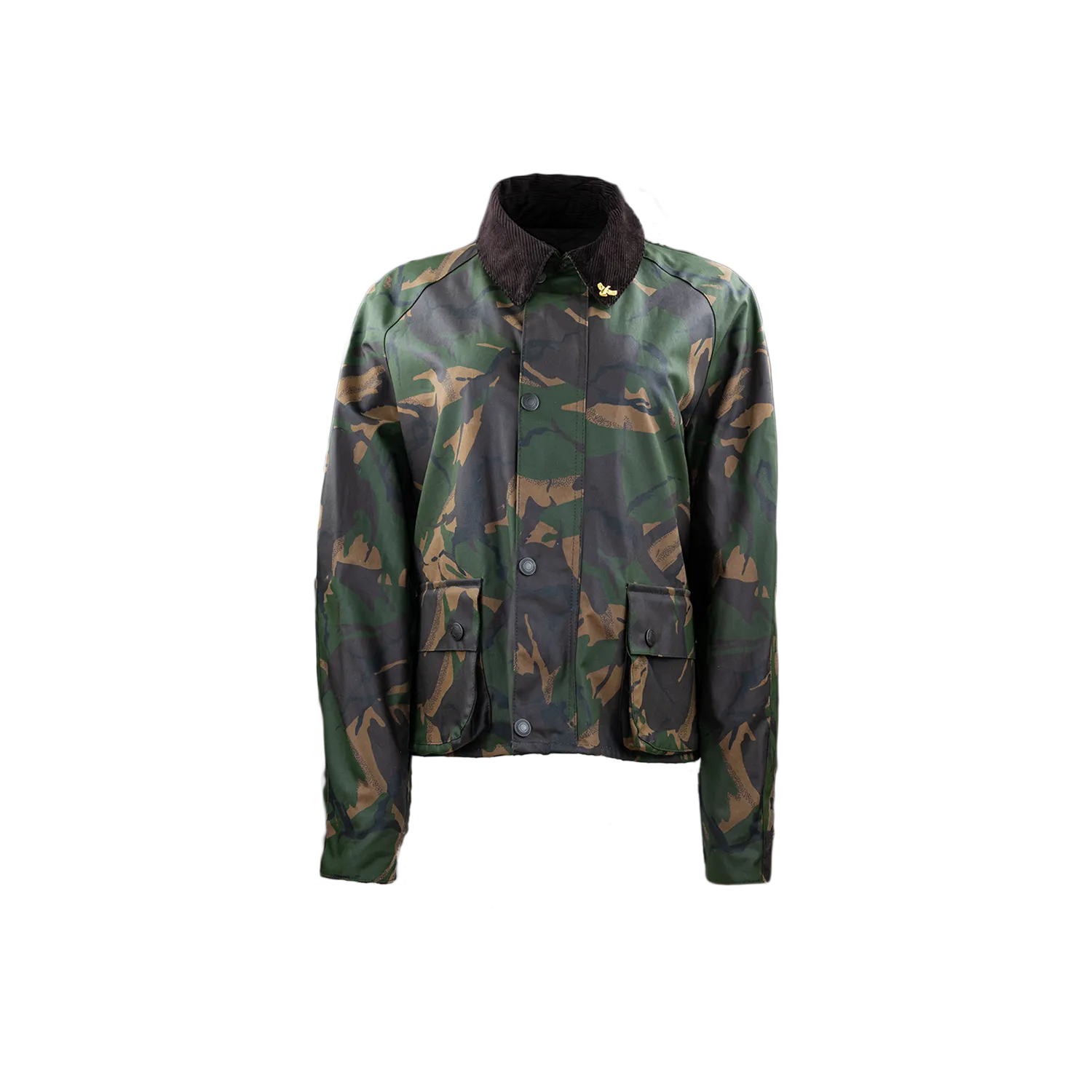 John Partridge Landowner Short Wax Walking Jacket voksjakke Olive Camo