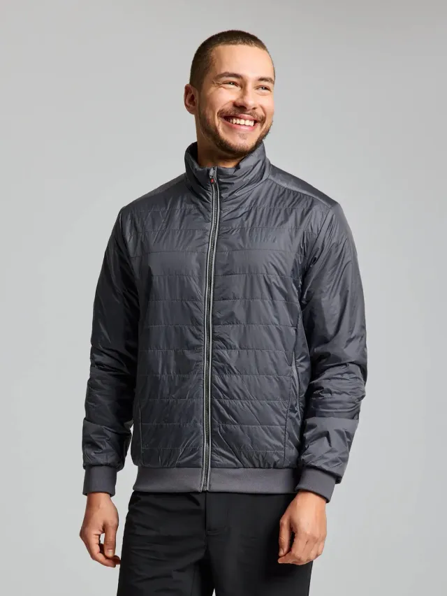Slam ACT Graphene Short Jacket herrejakke mørk marine resirkulert