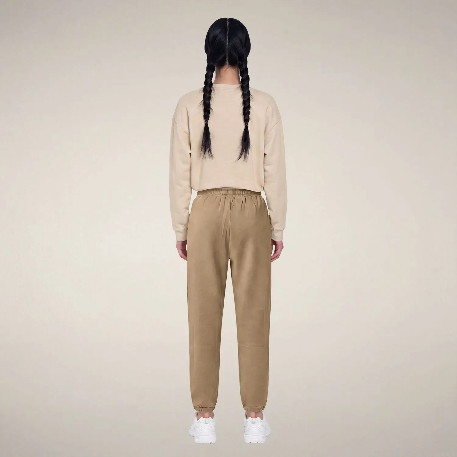 Save The Duck Hiroko bukse dame biscuit beige regulær passform