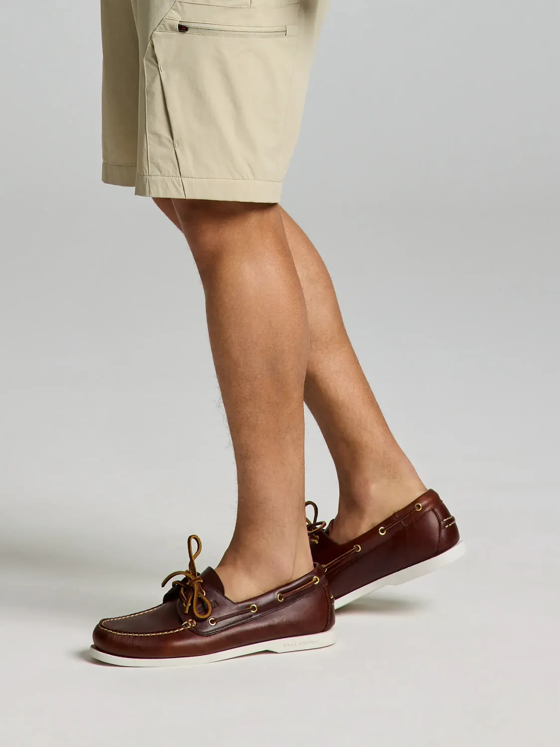 Slam Boat Shoes båtsko unisex mørk marineblå/brun håndlaget