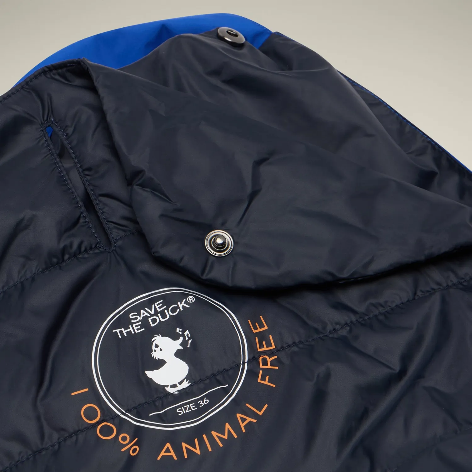 Save The Duck Rex hundedekken Cyber Blue 28 vannavvisende