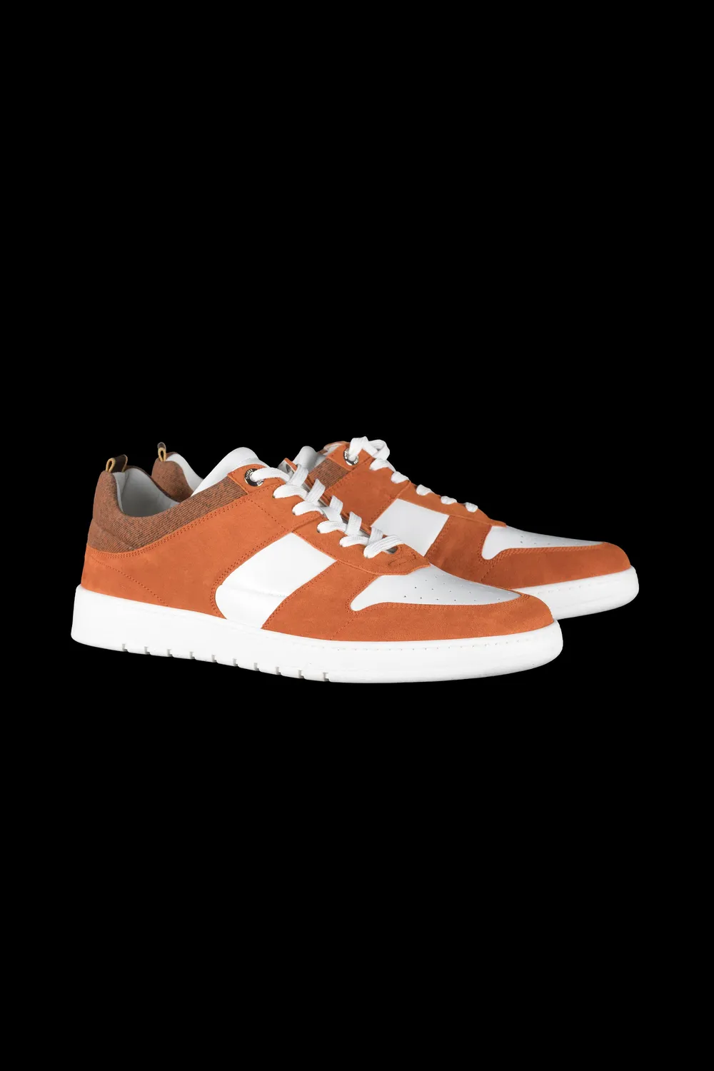 Mooer BANKSY-P5E sneakers oransje skinn og denim
