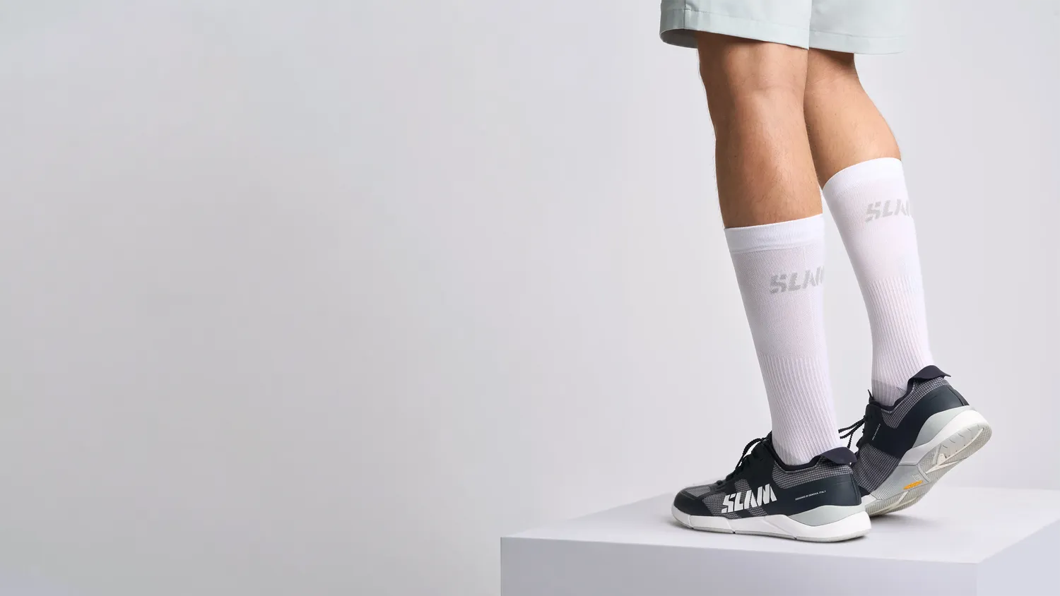 Slam Logo Sock tekniske sokker ankellange