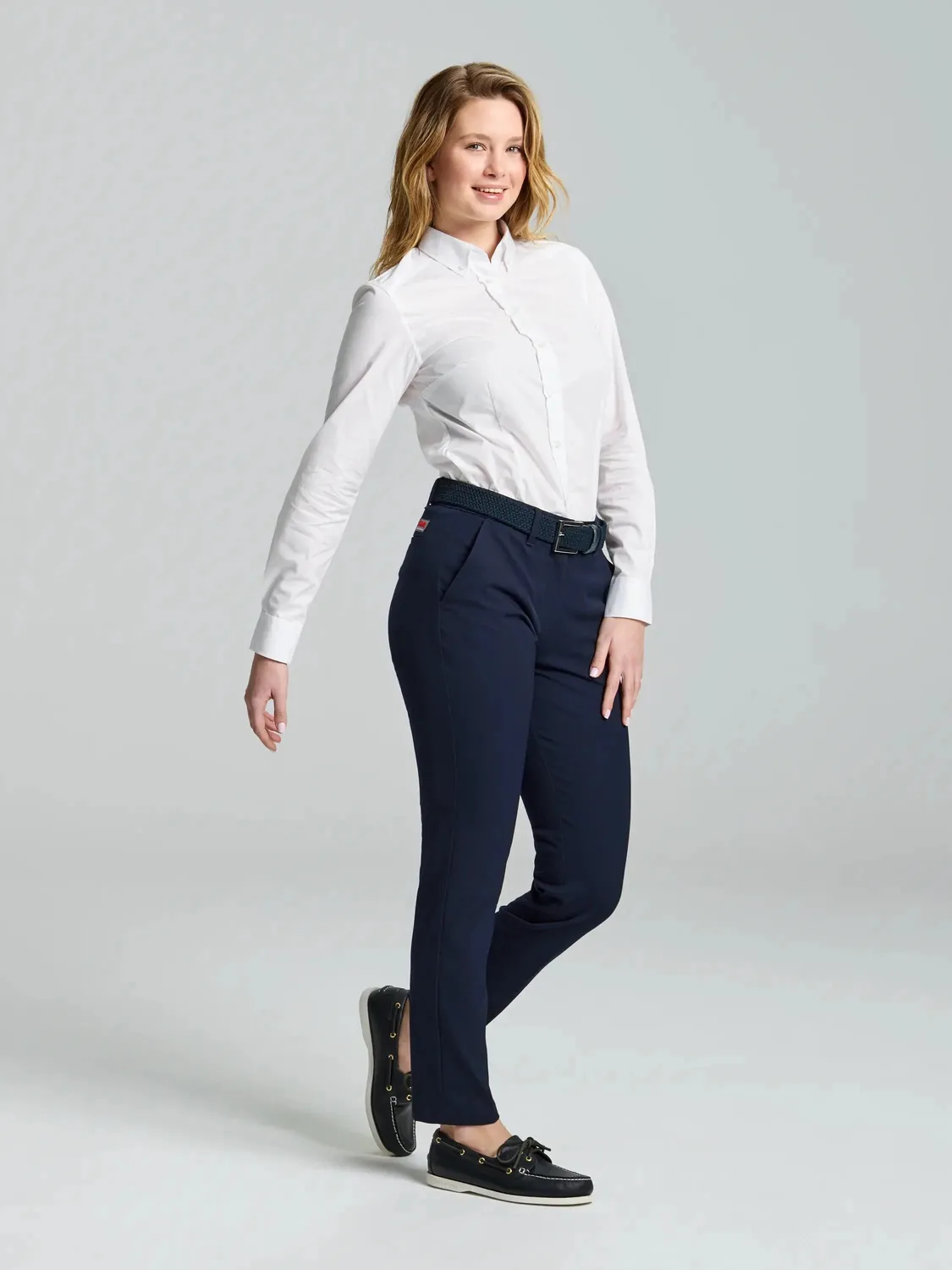 Slam Deck WS No Iron Shirt skjorte Bright White bomull